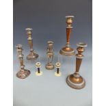 Candlesticks to include two pairs of Georgian style,