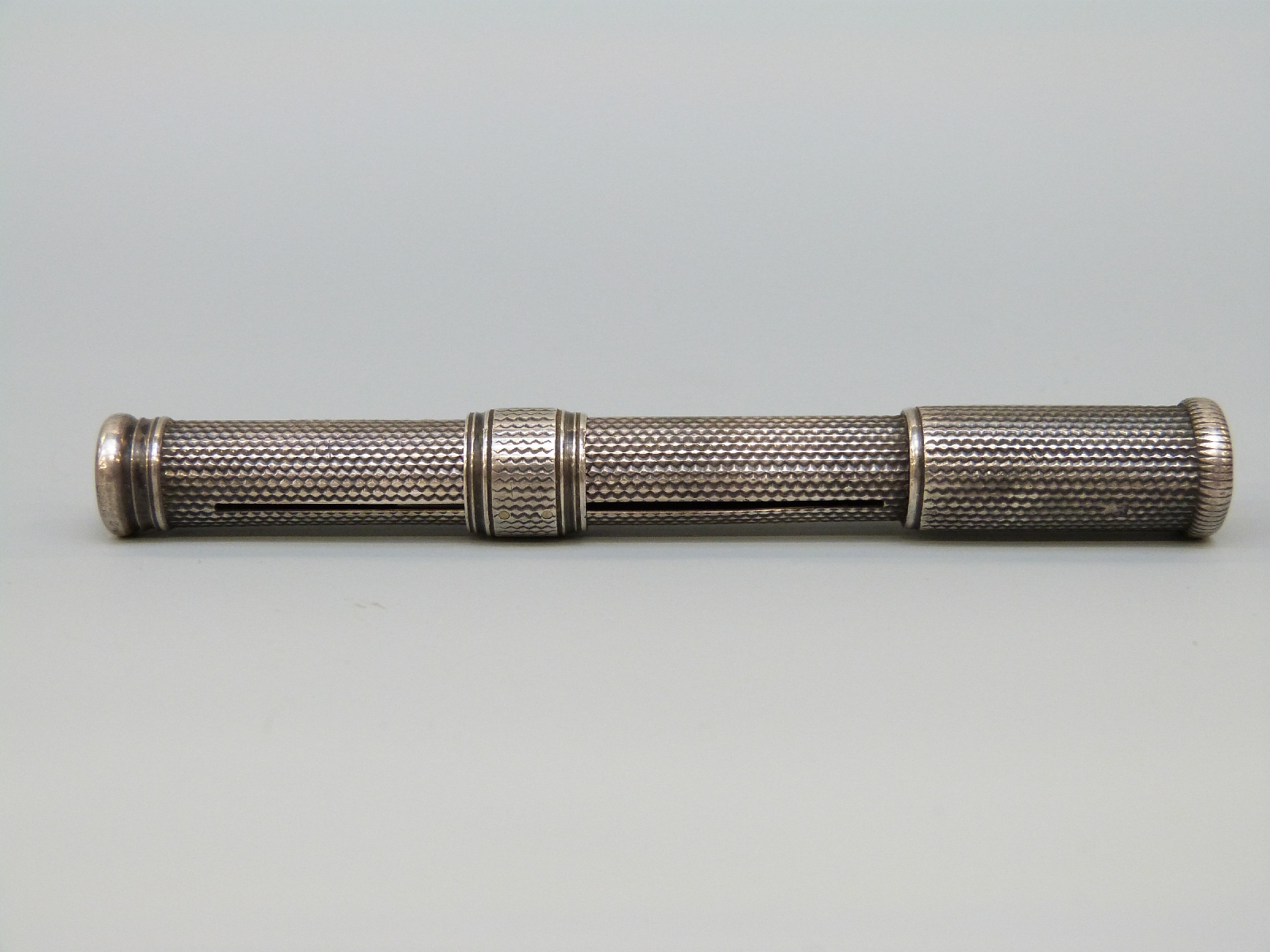 S. Mordan & Co Patent hallmarked silver double ended pen/pencil and a small silver trophy. - Image 4 of 5