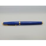 Parker lapis lazuli Laque fountain pen with 585 gold nib