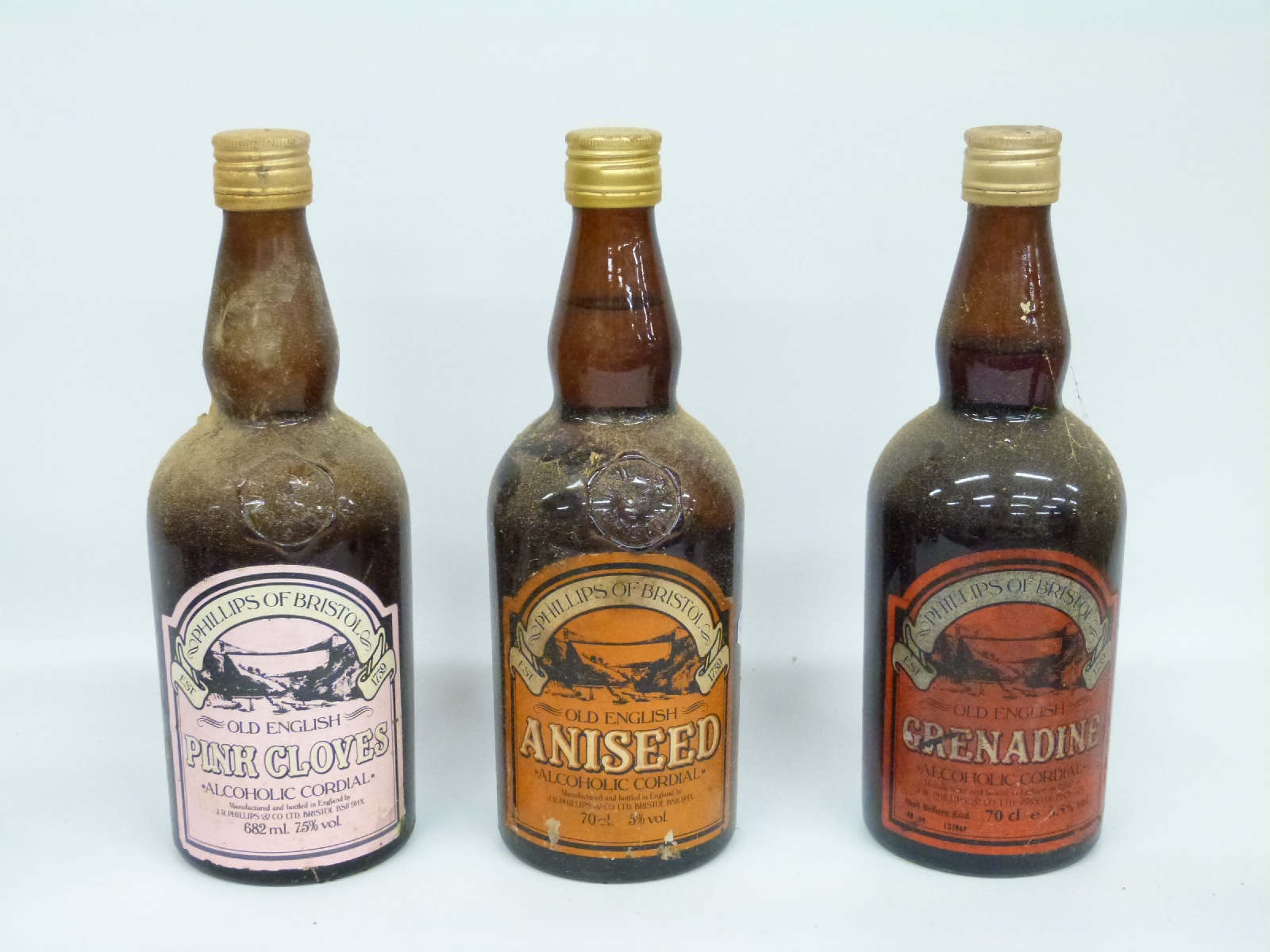 A collection of vintage alcoholic cordial by Phillips of Bristol including Grenadine Aniseed and - Image 8 of 9