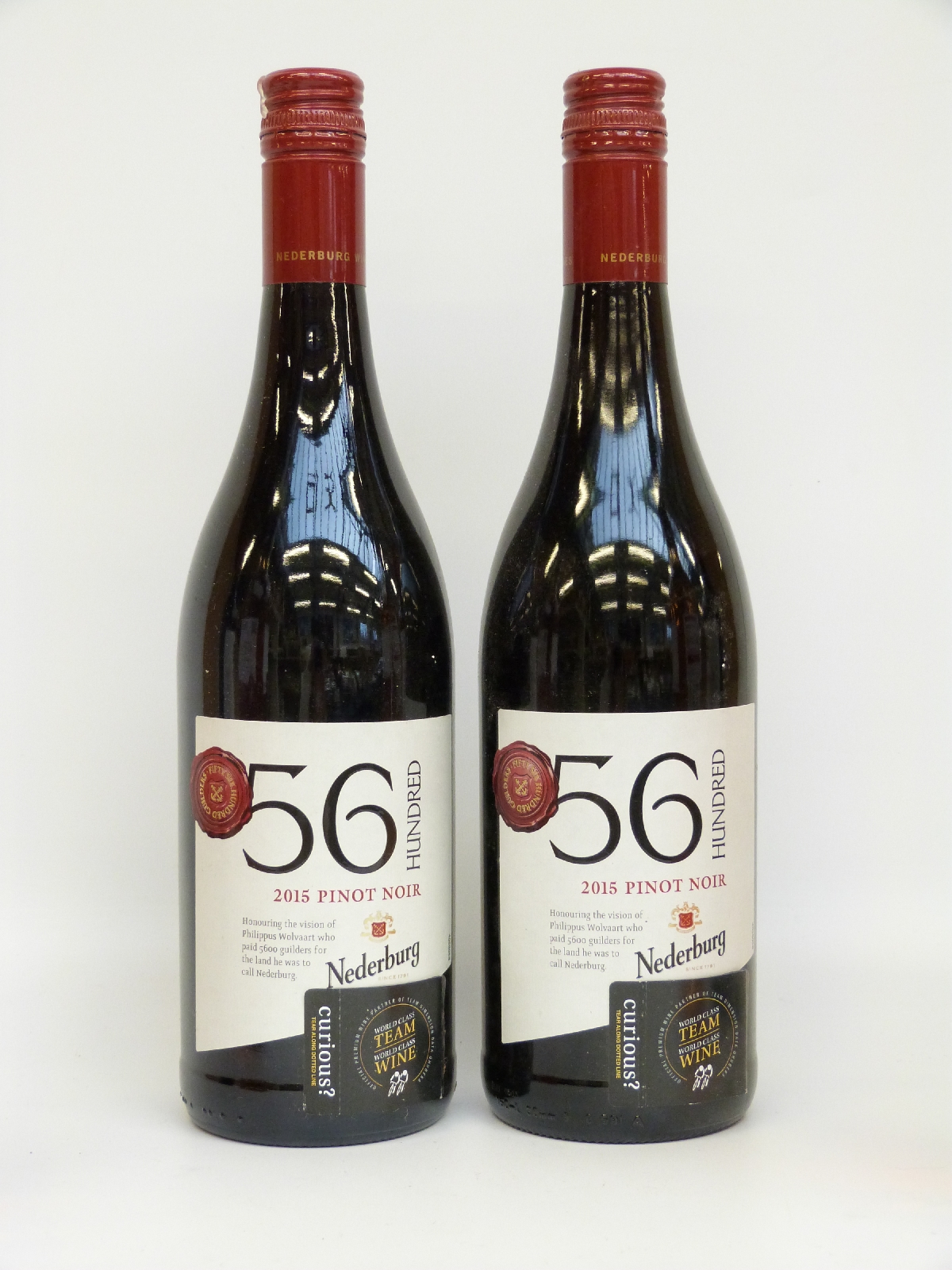 Six bottles of wine, comprising two 56 hundred 2015 Pinot Noir 75cl 13. - Image 3 of 5