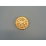 A 1929 gold full sovereign South Africa Mint