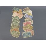 An interesting amateur collection of early 20thC banknotes to include Russia, Belgium, Austria,