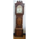 Spurrier, Tewkesbury 8 day duration long cased clock,