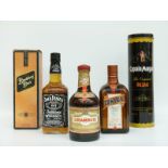 Five bottles of spirits comprising Cointreau 70cl 40% vol, Jack Daniel's 70cl 40% vol,