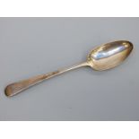 A Georgian bottom hallmarked silver table spoon,
