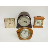A collection of clocks to include a Dutch "stoel klok",