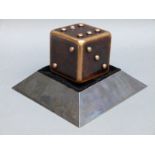 Chris Cambridge (Modern British) signed bronze sculpture 'Irritating Dice', edition 1 of 1,