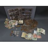 An amateur coin collection, includes UK and overseas,