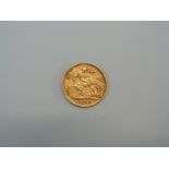 An 1898 gold half sovereign