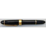 Senator President fountain pen with black body and gold plated fittings