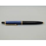 Pelikan M400 blue striped ballpoint pen