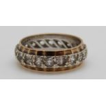 A 9ct gold eternity ring (size K)