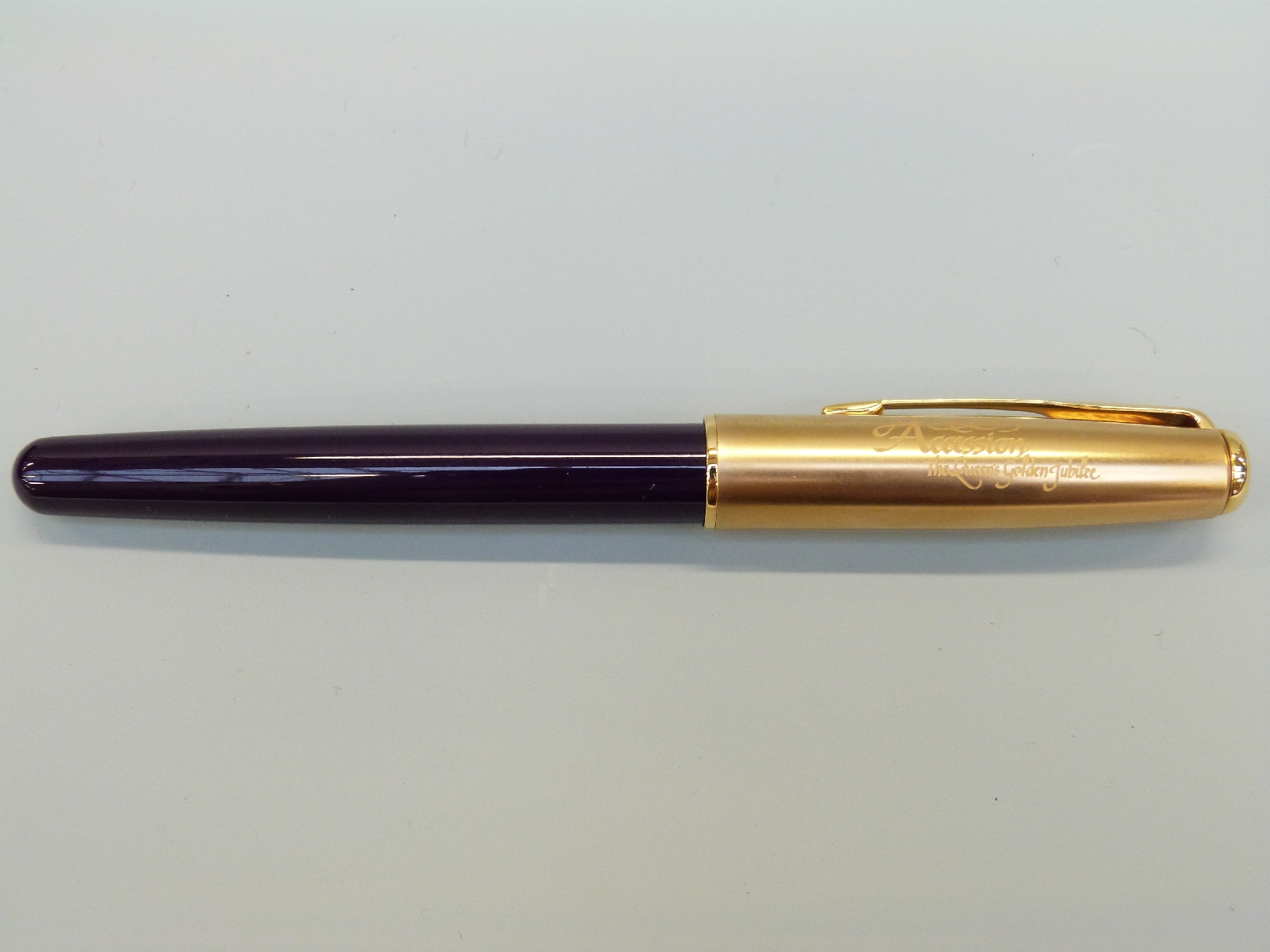 Parker Accession Golden Jubilee fountain pen in fitted case with booklet and outer box - Image 3 of 3