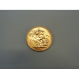 An 1894 gold full sovereign