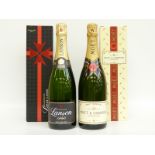 Two bottles of champagne comprising Moet & Chandon Brut Imperial 75cl,