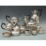 A quantity of silver plated teaware,
