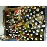 Approximately 120 alcohol miniatures including Marie Brizard, Eoliki, Casoni, Ouzo,