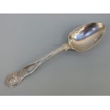 A British Bulldog Club hallmarked silver dessert spoon engraved with Leeds Centaur 1911,