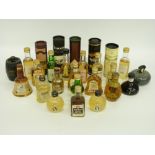 A collection of 26 whisky miniatures, including Tomatin, The Invergordon, Te Bheag, Inverey,