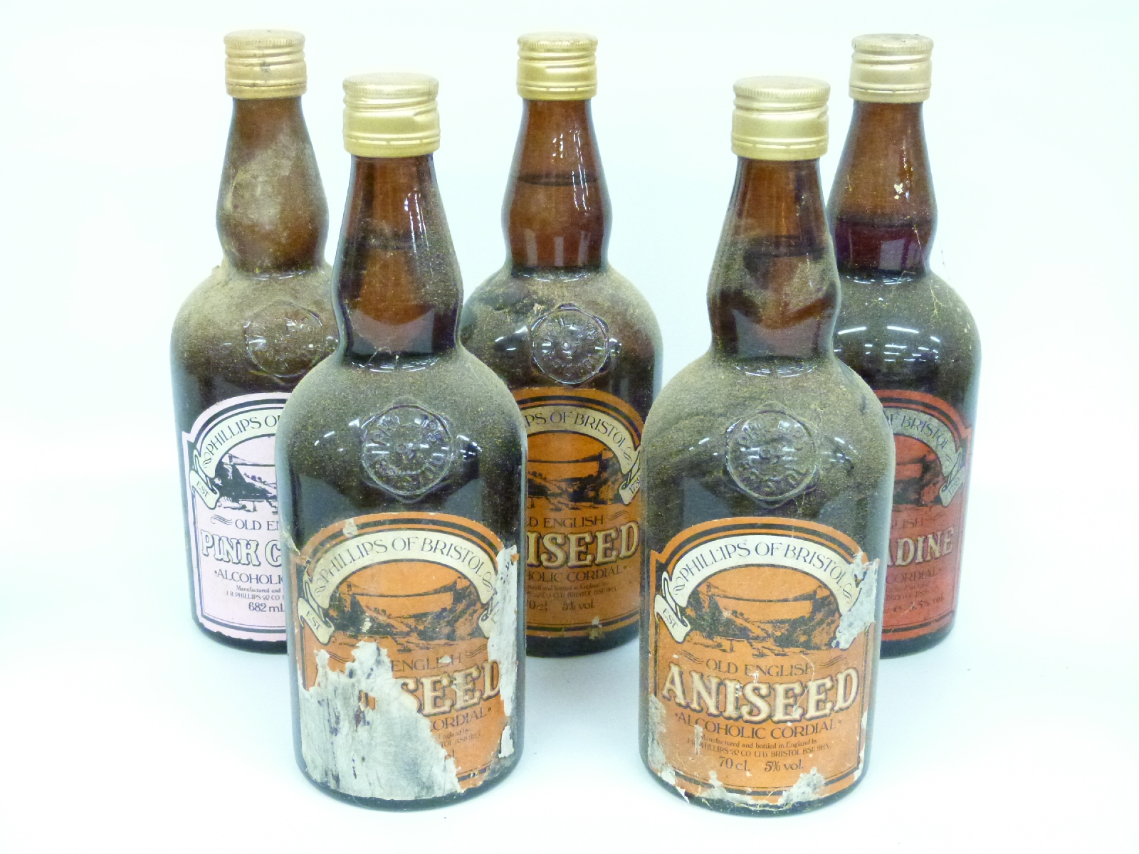 A collection of vintage alcoholic cordial by Phillips of Bristol including Grenadine Aniseed and - Image 7 of 9