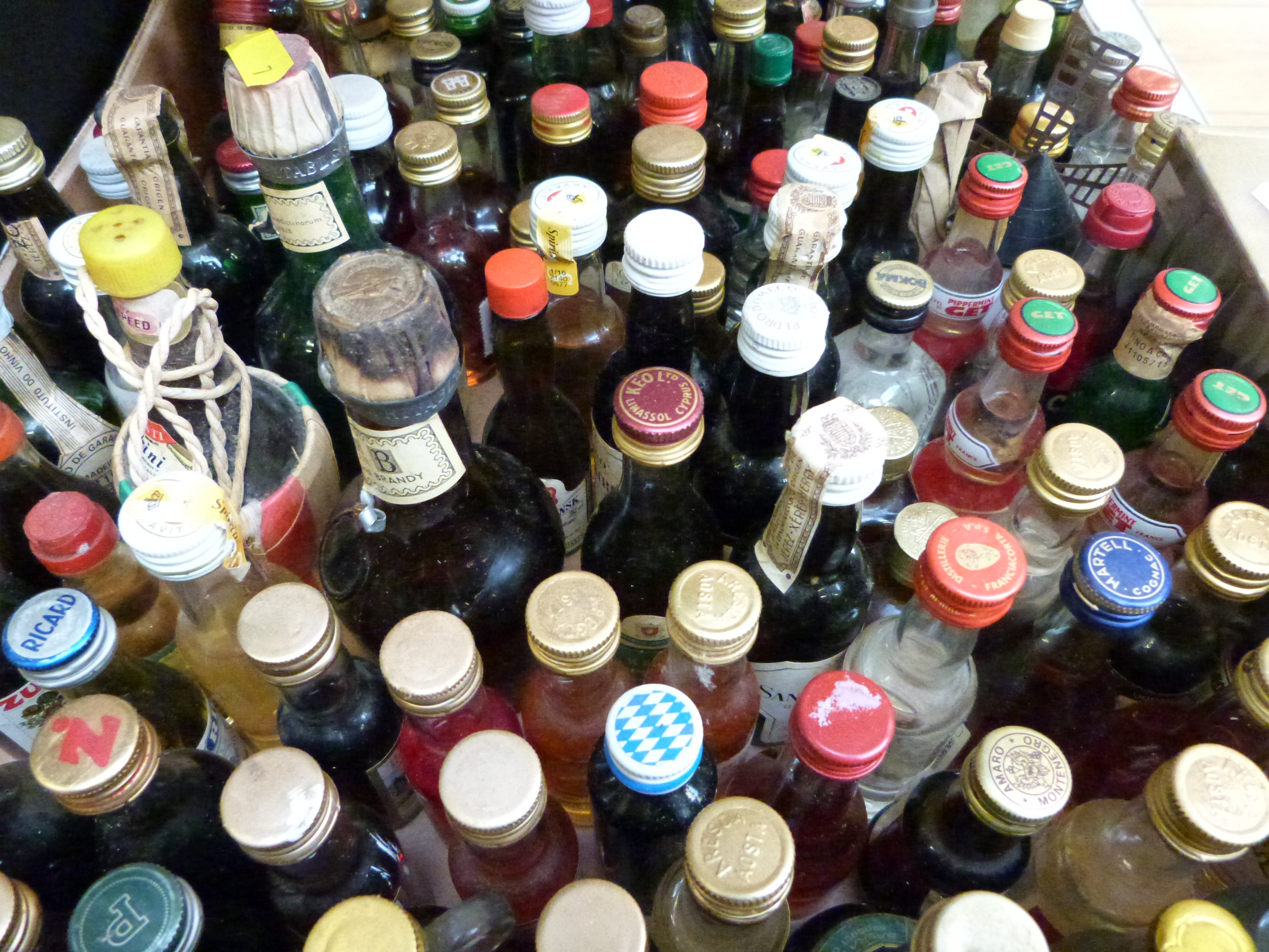 Approximately 140 alcohol miniatures to include Beehive, Jagermeister, Licorasin, Suze, Martini, - Image 2 of 3