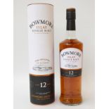 Bowmore 12 year old Islay single malt Scotch whisky, 70cl, 40% vol, in original tube.