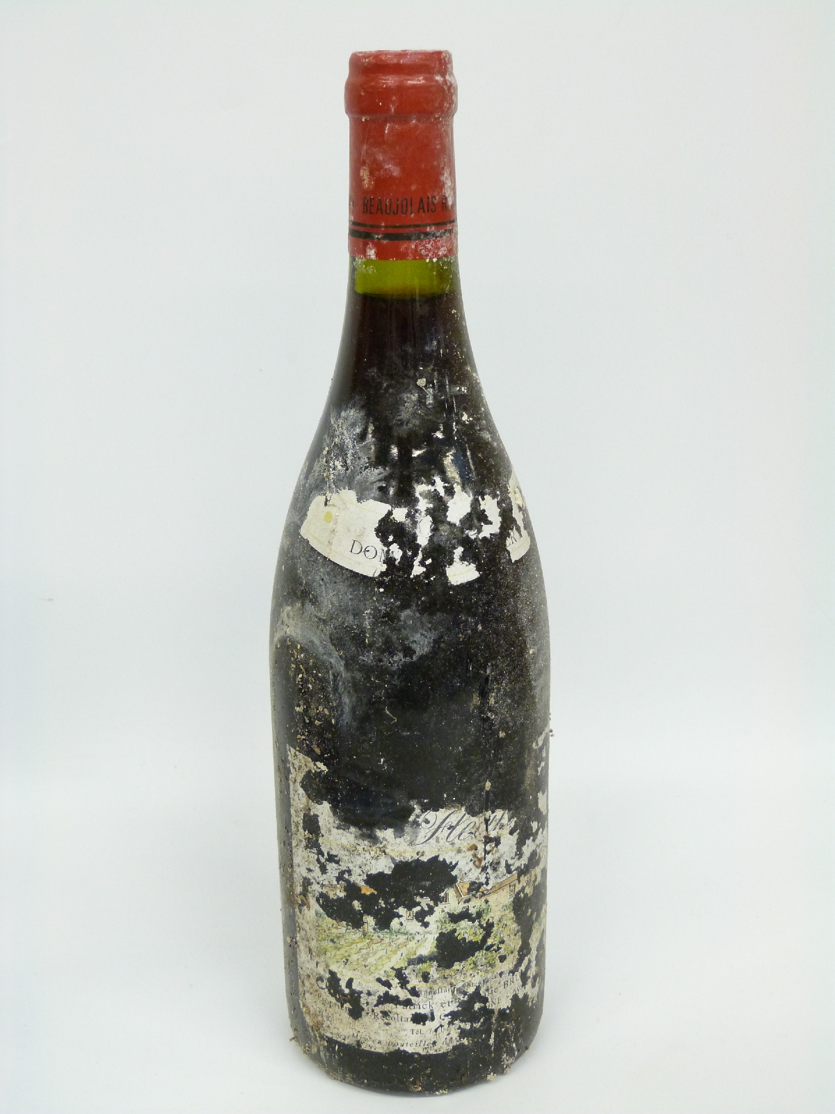 Seven bottles of Fleurie red wine circa 1993 (partial or no labels) all 75cl - Image 5 of 5