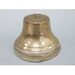 A white metal musical bell marked 209 Fi and 800, the mount marked Reuge Switzerland,