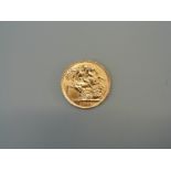 A 1914 gold full sovereign