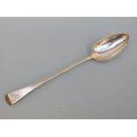A Georgian hallmarked silver basting spoon, London 1798 maker William Sumner I, length 29cm,