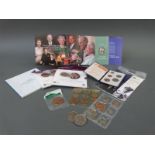 A collection of Royal Mint sleeved commemorative coins to include William and Kate marriage,
