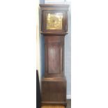 An early / mid 19thC 30 hour duration oak longcased clock,