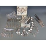 A quantity of mainly Viners silver plated Kings pattern cutlery