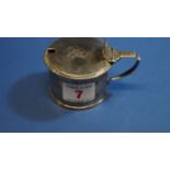 A Georgian silver mustard pot, by Charles Thomas Fox, London 1825,