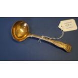 A William IV silver Kings pattern sauce ladle, by William Theobalds, London 1827, 17cm, 86g.