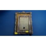 A Victorian silver rectangular photograph frame,