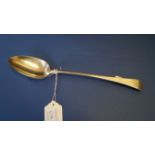 A George III silver Old English pattern serving spoon, by Richard Crossley, London 1803, 30cm, 103g.