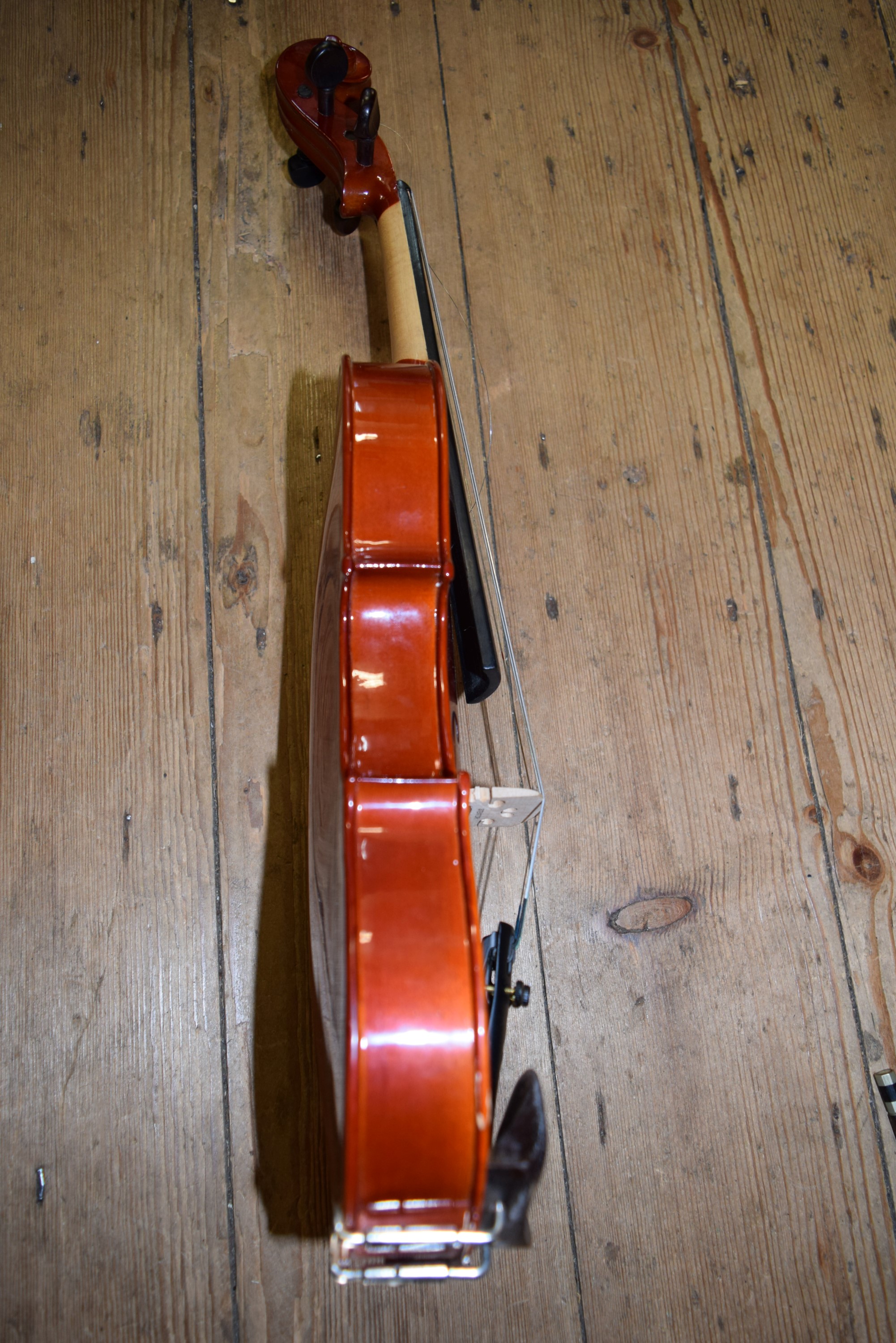 Three various children's violins, two with 12 inch backs and one with 12½ inch back, - Image 7 of 16