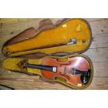 A good Victorian violin, by Walter H Mayson, signed on label,
