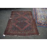 A North West Persian fragmented rug, 160 x 127cm.