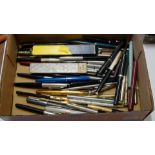 Pens: a collection of fountain pens and others similar.