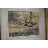 Richard C Clarke, 'Poole Harbour from Lytchett Matravers, Dorset', signed and dated '61,