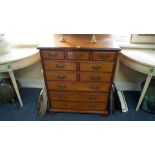 An unusual early 20th century mahogany chest,