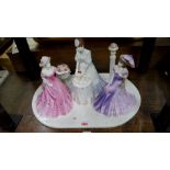 A Coalport Limited Edition figure group of 'Afternoon Tea', No. 7/250.