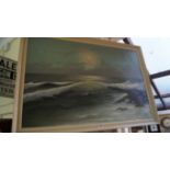 C Schippers, a seascape, signed, oil on canvas, 60 x 91cm.