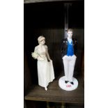 A Coalport figure of Prince William; and another Coalport figure of 'Diana, The Jewel in the Crown'.