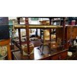 A Victorian lacquered brass library telescope, inscribed 'Broadhurst Clarkson & Co,