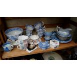 A mixed lot of ceramics, to include Wedgwood jasperware.