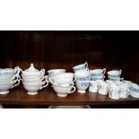 A Coalport 'Revelry' pattern part tea and dinner service.